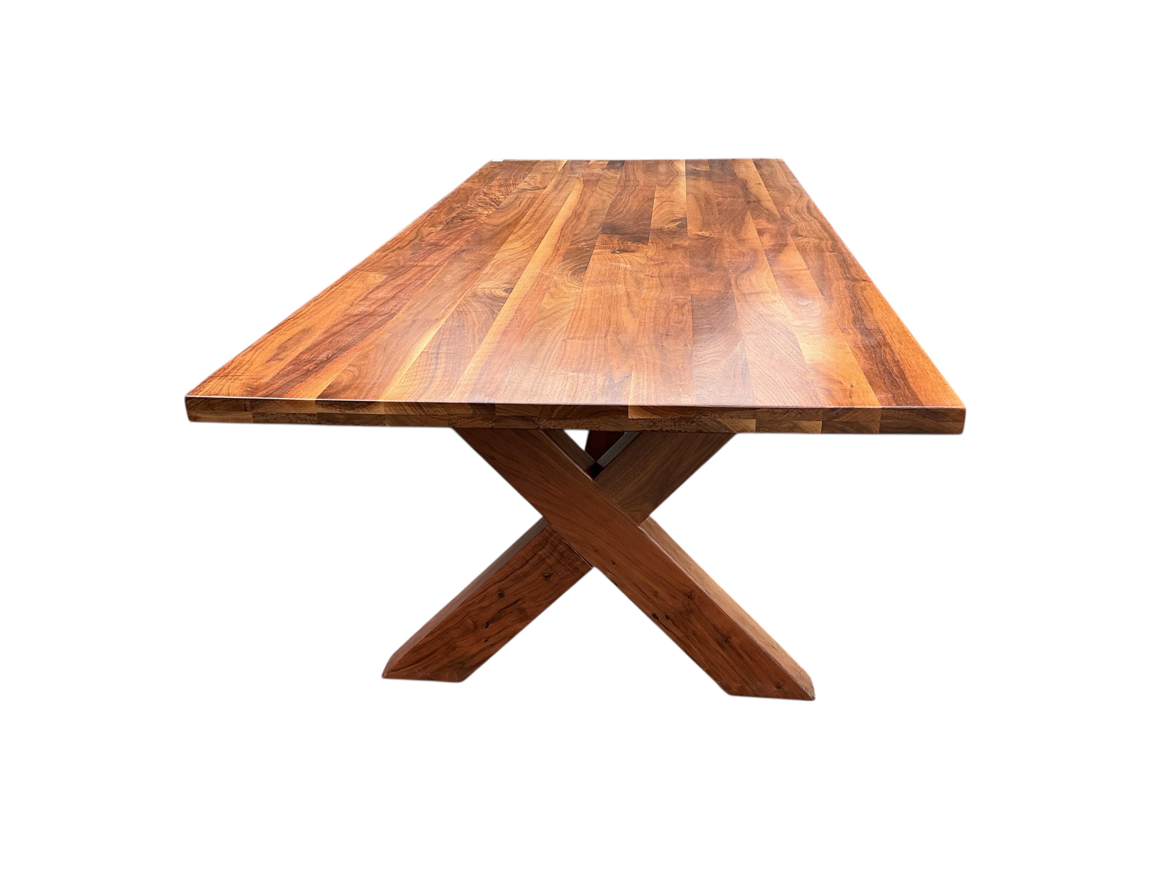 A Heals 'Kris' rectangular solid walnut dining table, width 220cm, depth 95cm, height 75cm